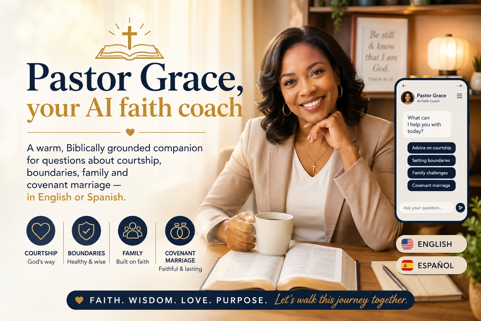 Pastor Grace, your AI faith coach